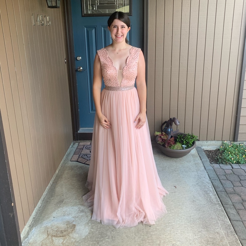 Blush pink Sherri hill